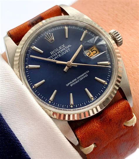 rolex batman blue dial|Rolex vintage blue dial.